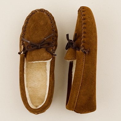 moccasin slippers boys