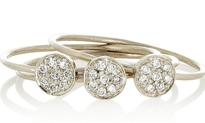 Jennifer Meyer Diamond Circle Stacked Rings