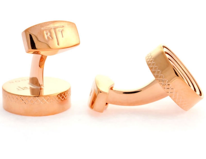 Men's Rose Gold Cufflinks