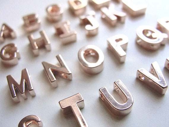 gold alphabet magnets