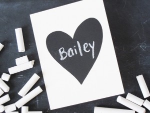 Chalk Heart Card Kit