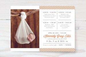 Minted Birth Announcements